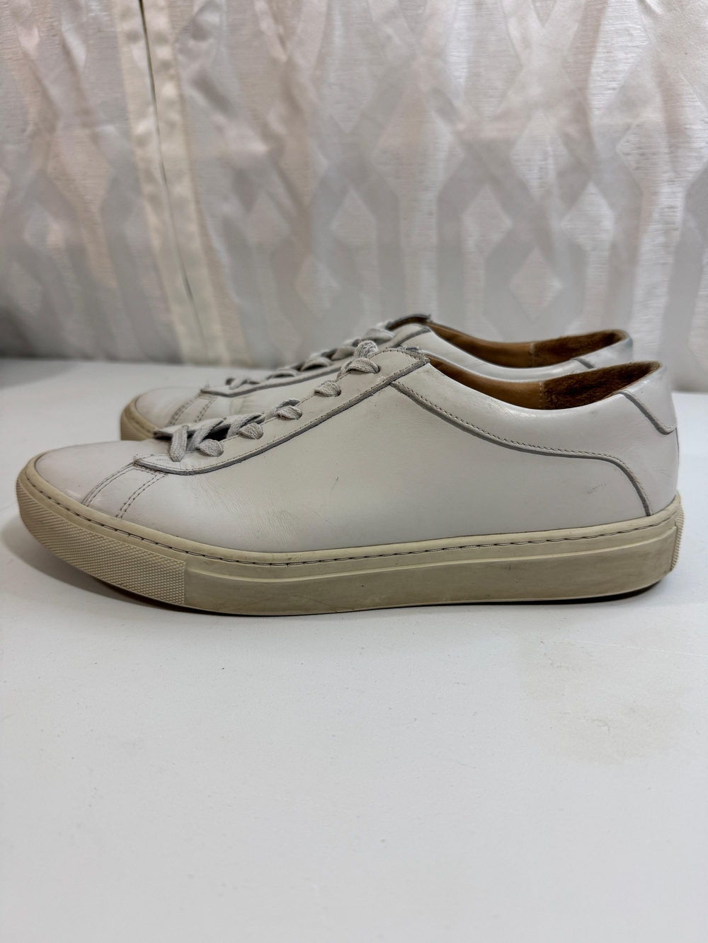 Kolor White Leather Low-Top Men's Sneakers